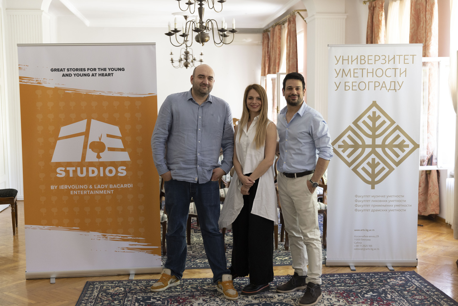 Nikola Puric, Production Director & Senior Animation Picture Editor at IES; Andjelka Jankovic, Head of Marketing & Communication at IES; Peter Nalli, Head of Animation & VFX at ILBE Group